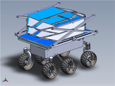 折叠型月球车火星车sw20